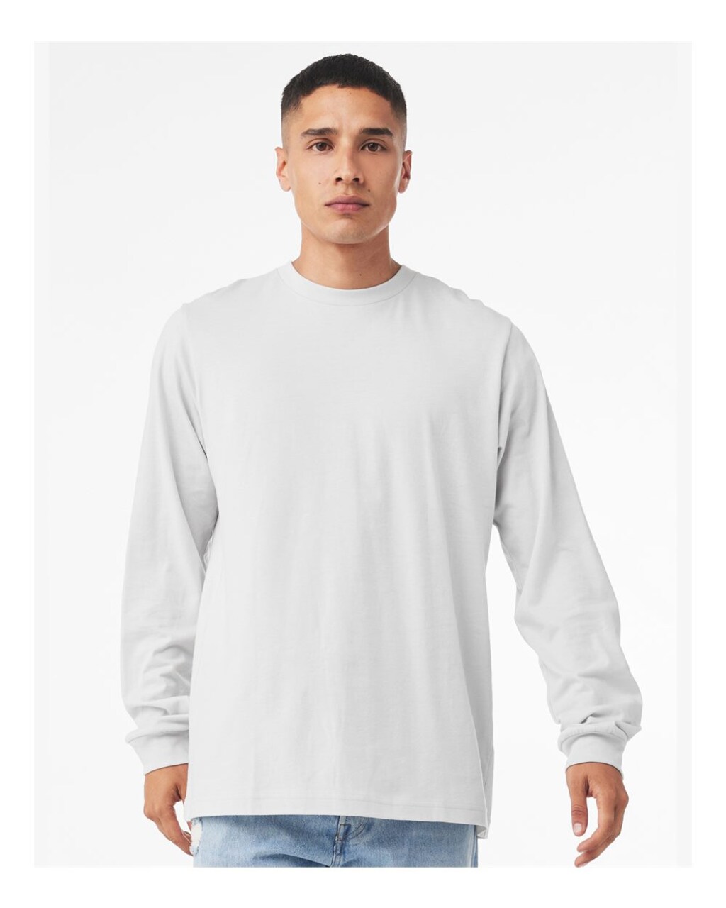 BELLA+CANVAS® Long Sleeve Heavy Cotton Jersey Tee for Everyday Wear, Casual Style & Layering Unisex Shirt